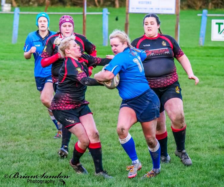 Nina Colville en route to another hat-trick